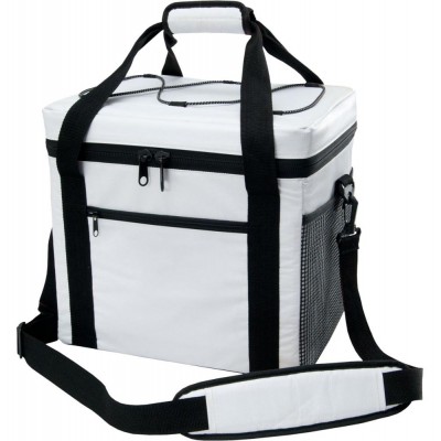 OEM Custom White Square Lunch Cooler Bag 24 cans cooler insulated bag