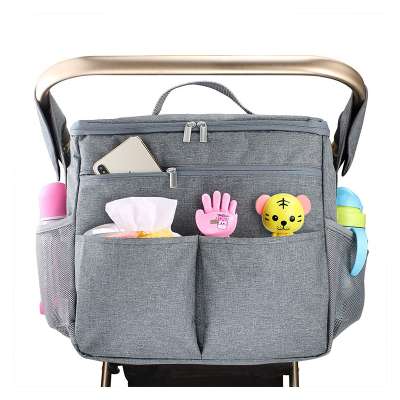 Waterproof Baby Stroller Organizer Bag Diaper Backpack with Shoulder Strap